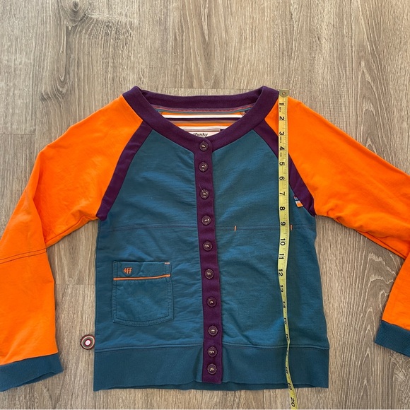 4 Funky Flavours Colors Of The World -Cardigan LS Shirt  Little Boys 134/140 - Picture 4 of 12